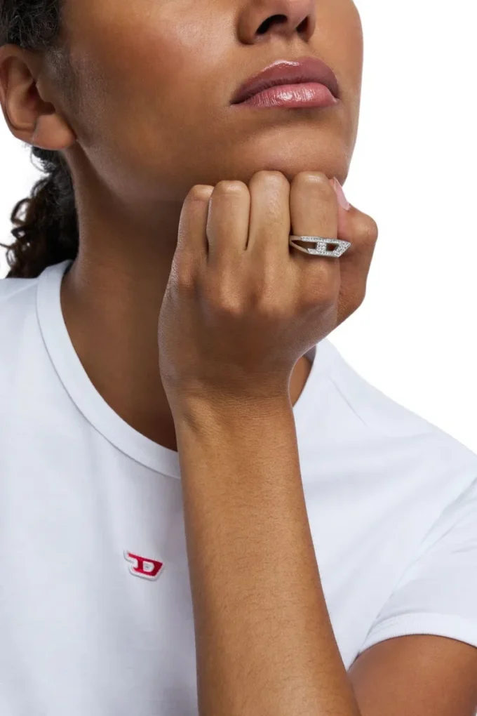 dx1629040 bijoux Bague chevalière en acier inoxydable