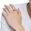 dx1629040 bijoux Bague chevalière en acier inoxydable