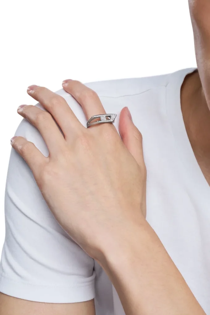 dx1629040 bijoux Bague chevalière en acier inoxydable