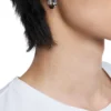 dx1631040 bijoux Boucles d&rsquo;oreilles créoles en acier inoxydable