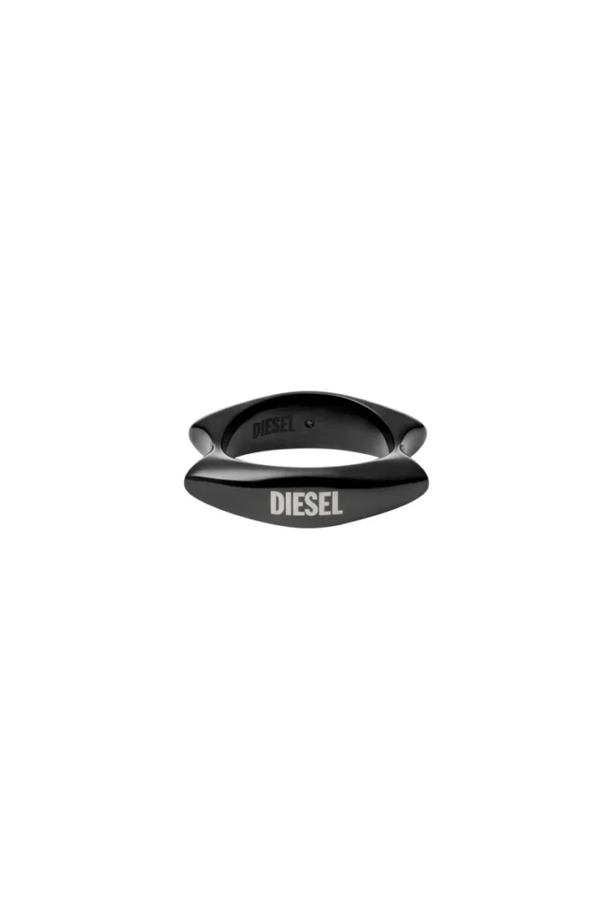 dx1632001 bijoux Bague bande en acier inoxydable noir