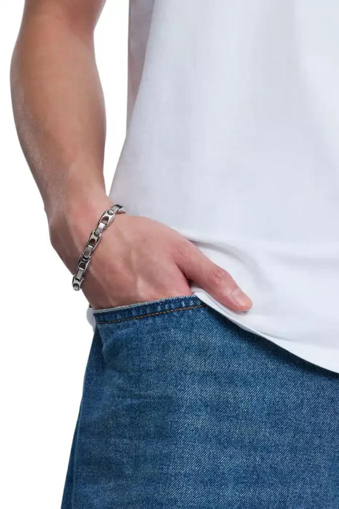 dx1633040 bijoux Bracelet chaîne en acier inoxydable