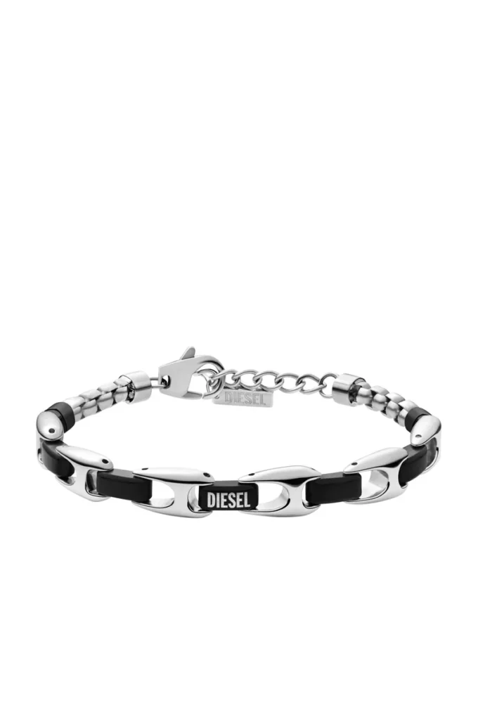 dx1634931 bijoux Bracelet chaîne en acier inoxydable bicolore