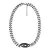 dx1635931 bijoux Collier à chaîne en acier inoxydable bicolore