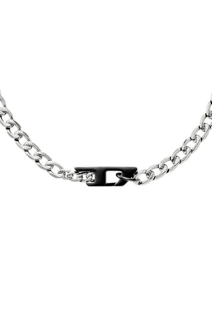 dx1636931 bijoux Collier à chaîne en acier inoxydable bicolore
