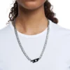 dx1636931 bijoux Collier à chaîne en acier inoxydable bicolore