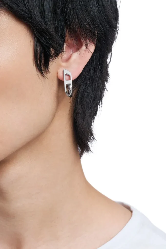 dx1637040 bijoux Boucles d&rsquo;oreilles créoles en acier inoxydable