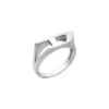 dx1638040 bijoux Bague chevalière en acier inoxydable