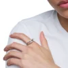 dx1638040 bijoux Bague chevalière en acier inoxydable