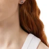 dx1640040 bijoux Boucle d&rsquo;oreille à pointe en acier inoxydable