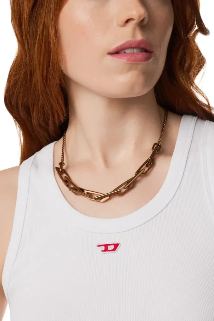 dx1646200 bijoux Collier chaîne en acier inoxydable