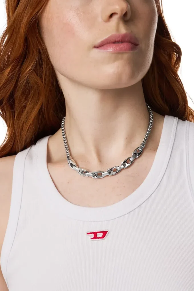 dx1650040 bijoux Collier chaîne en acier inoxydable