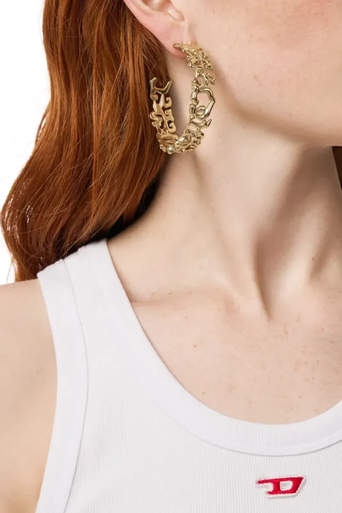 dx1656710 bijoux Boucles d&rsquo;oreilles créoles en acier inoxydable