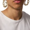dx1656710 bijoux Boucles d&rsquo;oreilles créoles en acier inoxydable