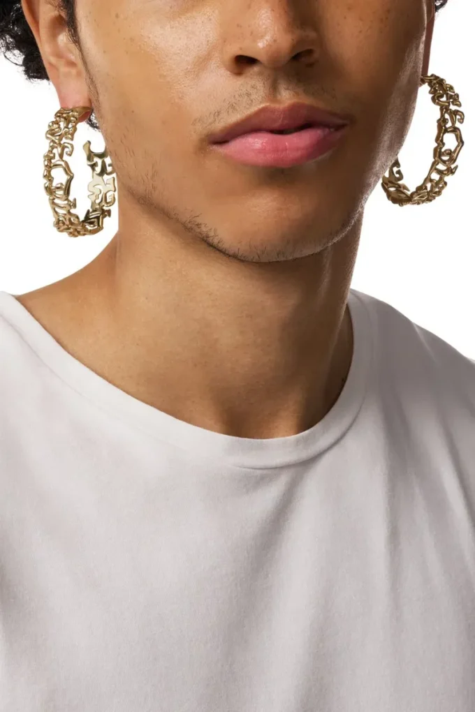 dx1656710 bijoux Boucles d&rsquo;oreilles créoles en acier inoxydable