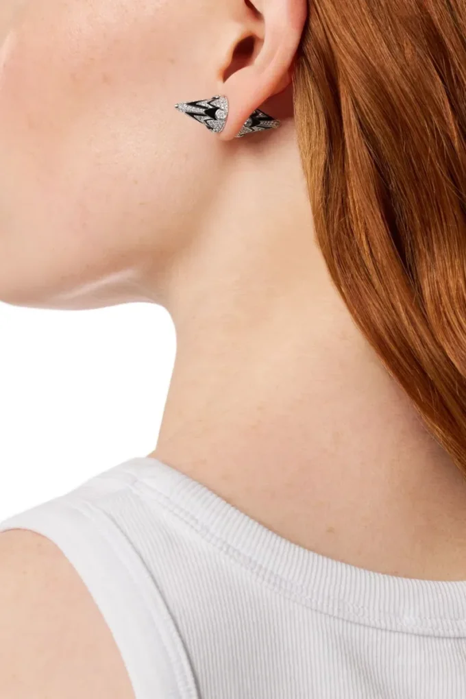 dx1657931 bijoux Boucles d&rsquo;oreilles clous en laiton bicolore
