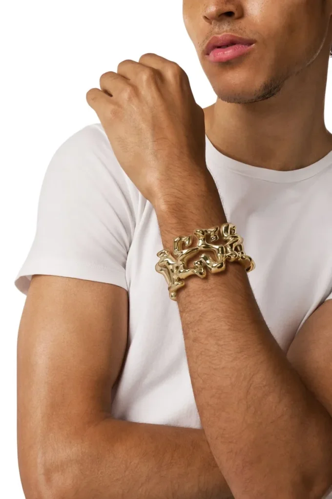 dx1660710 bijoux Bracelet manchette en acier inoxydable