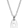 dx1661040 bijoux Collier pendentif en acier inoxydable