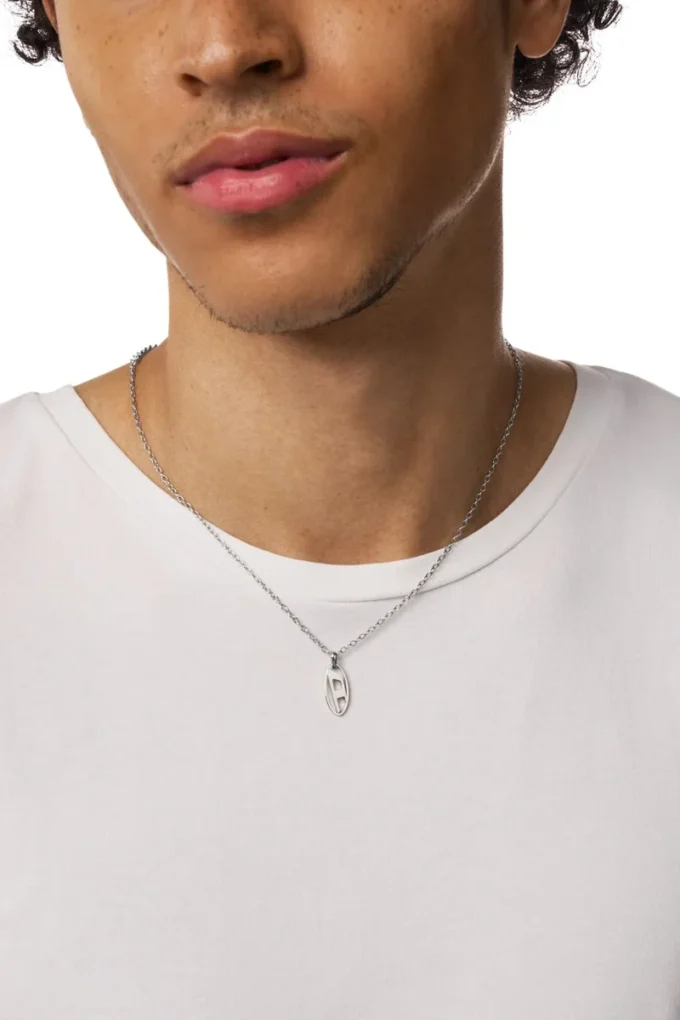 dx1661040 bijoux Collier pendentif en acier inoxydable