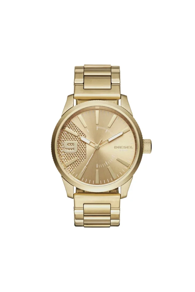 dz1761 Montre à bracelet multimaillons doré Rasp, 46 mm