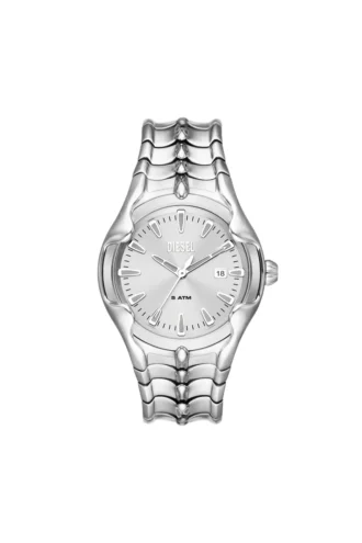 dz2185 Vert Montre en acier inoxydable à trois aiguilles et date