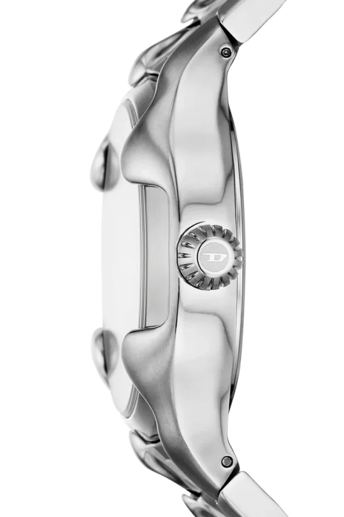 dz2185 Vert Montre en acier inoxydable à trois aiguilles et date