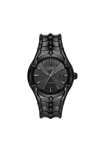 dz2187 Montre Vert trois aiguilles avec date en acier inoxydable noir
