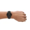 dz2187 Montre Vert trois aiguilles avec date en acier inoxydable noir