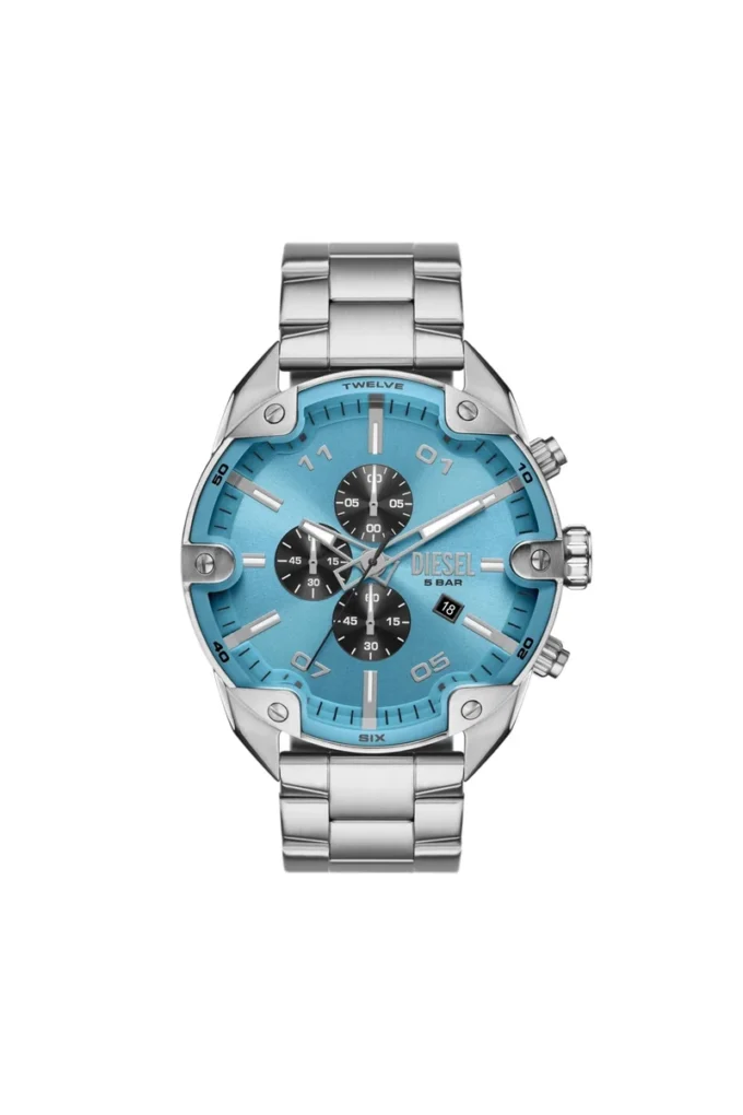 dz4655 Montre chronographe en acier inoxydable à pointes