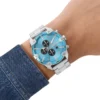 dz4655 Montre chronographe en acier inoxydable à pointes