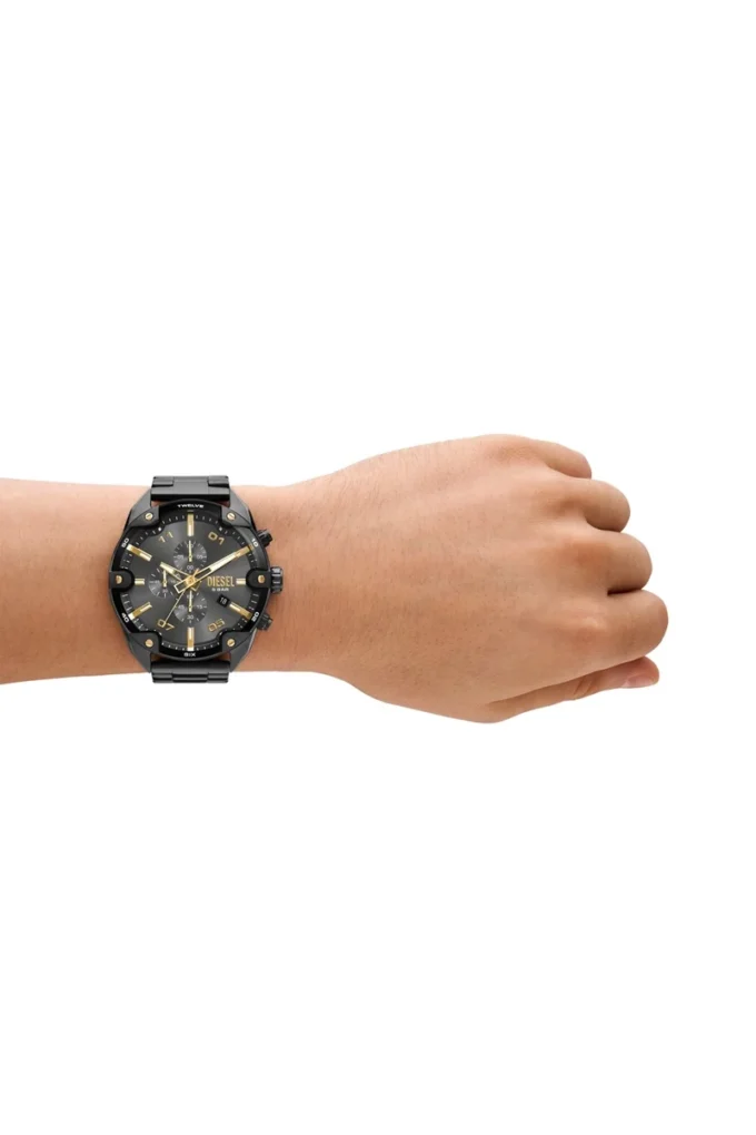 dz4669 Montre bicolore en acier inoxydable avec pointes