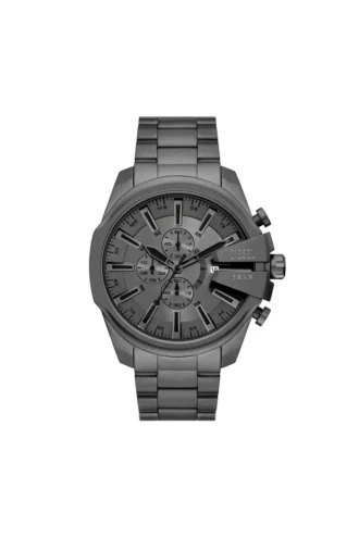 dz4676 Montre Diesel Mega Chief Slim Chronograph en acier inoxydable gris