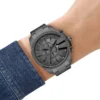 dz4676 Montre Diesel Mega Chief Slim Chronograph en acier inoxydable gris