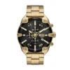 dz4678 Montre Diesel Spiked Chronograph en acier inoxydable doré