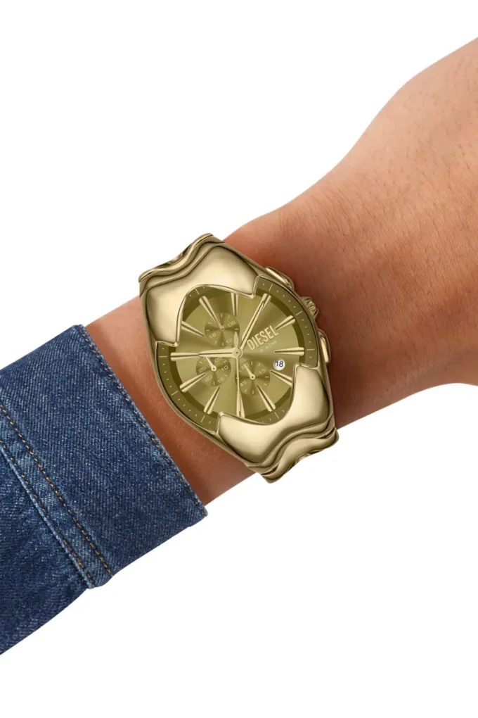 dz4681 Montre Diesel Mercurial Chronograph en acier inoxydable doré