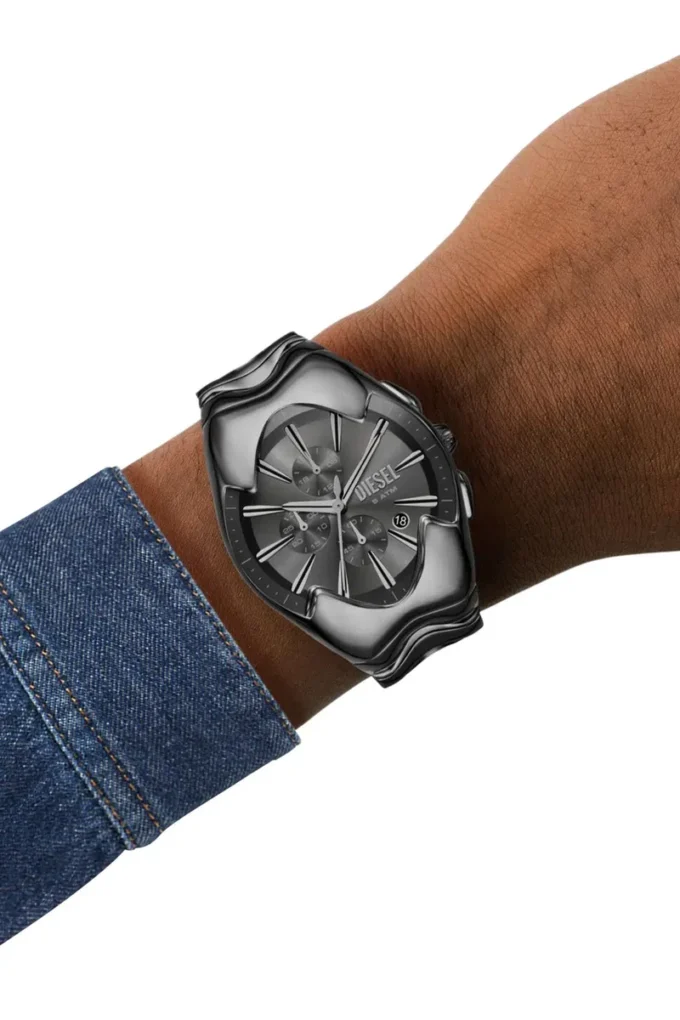 dz4682 Montre Diesel Mercurial Chronograph en acier inoxydable gris