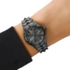 dz5603 Montre Vert à trois aiguilles en acier inoxydable gris métallisé dz5603 Montre Vert à trois aiguilles en acier inoxydable gris métallisé