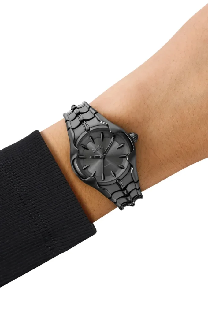 dz5603 Montre Vert à trois aiguilles en acier inoxydable gris métallisé dz5603 Montre Vert à trois aiguilles en acier inoxydable gris métallisé
