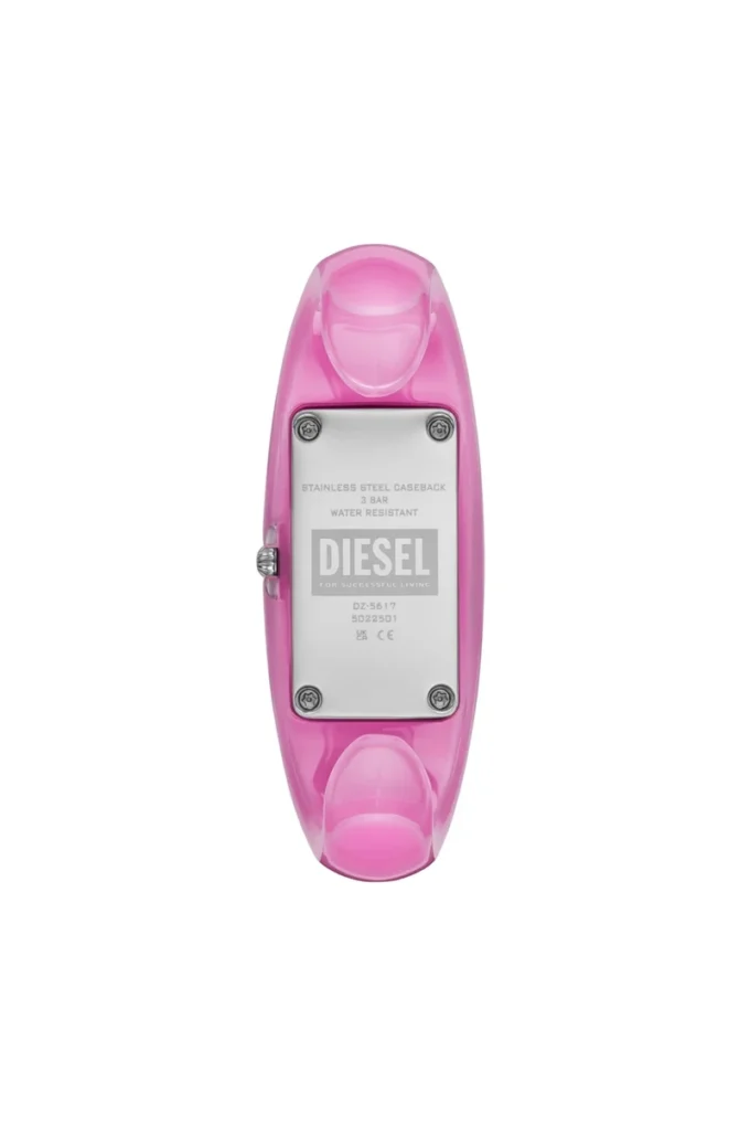 dz5617 montre Diesel Wonder-D Montre à deux aiguilles en résine nylon rose