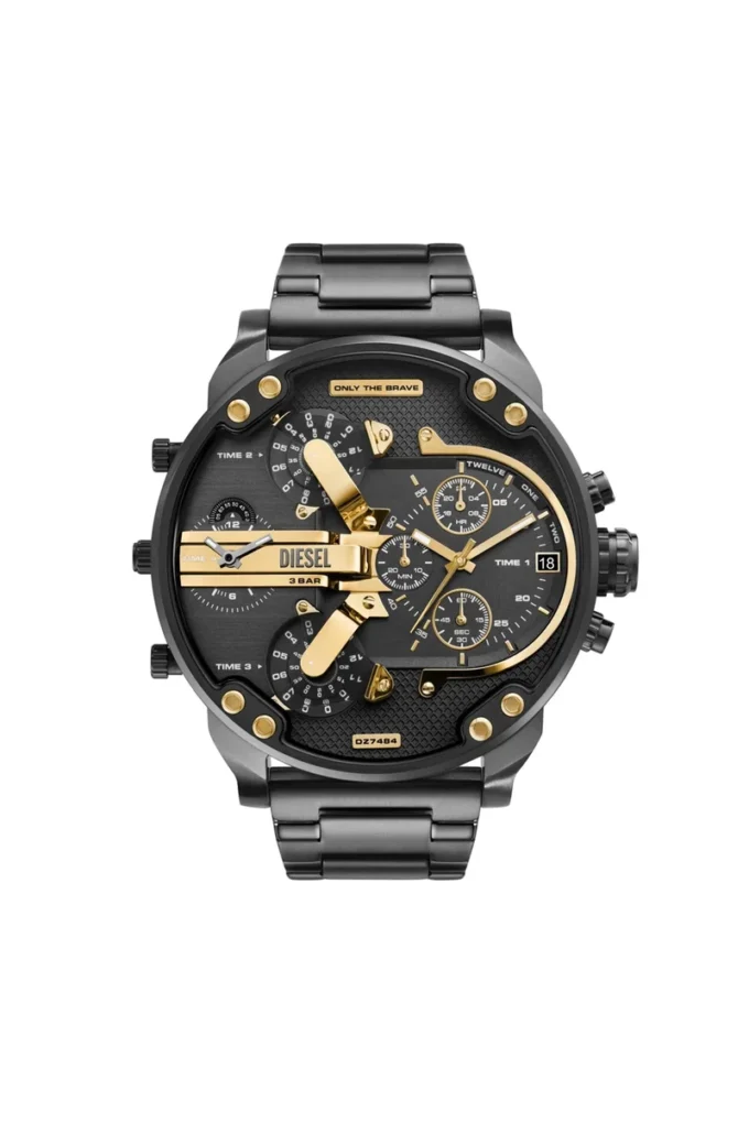 dz7484 Montre Mr. Daddy en acier inoxydable bicolore