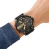 dz7484 Montre Mr. Daddy en acier inoxydable bicolore