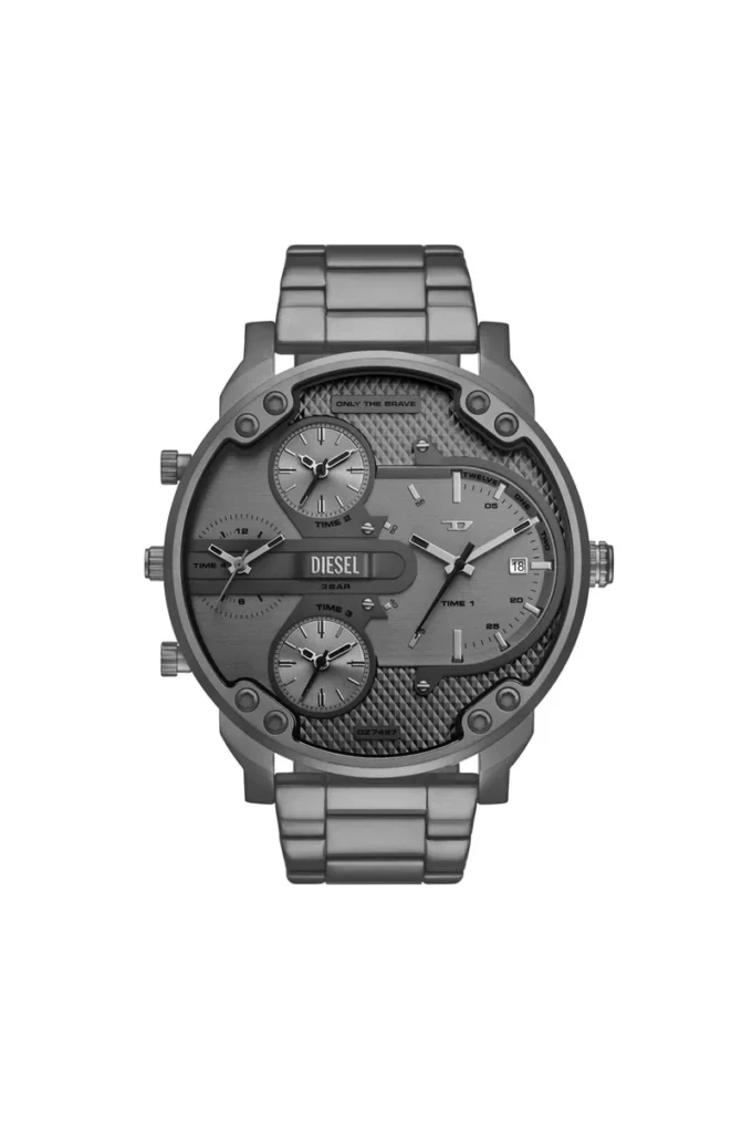 dz7487 Montre Diesel Mr. Daddy Slim Multi Movement en acier inoxydable gris