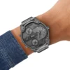 dz7487 Montre Diesel Mr. Daddy Slim Multi Movement en acier inoxydable gris