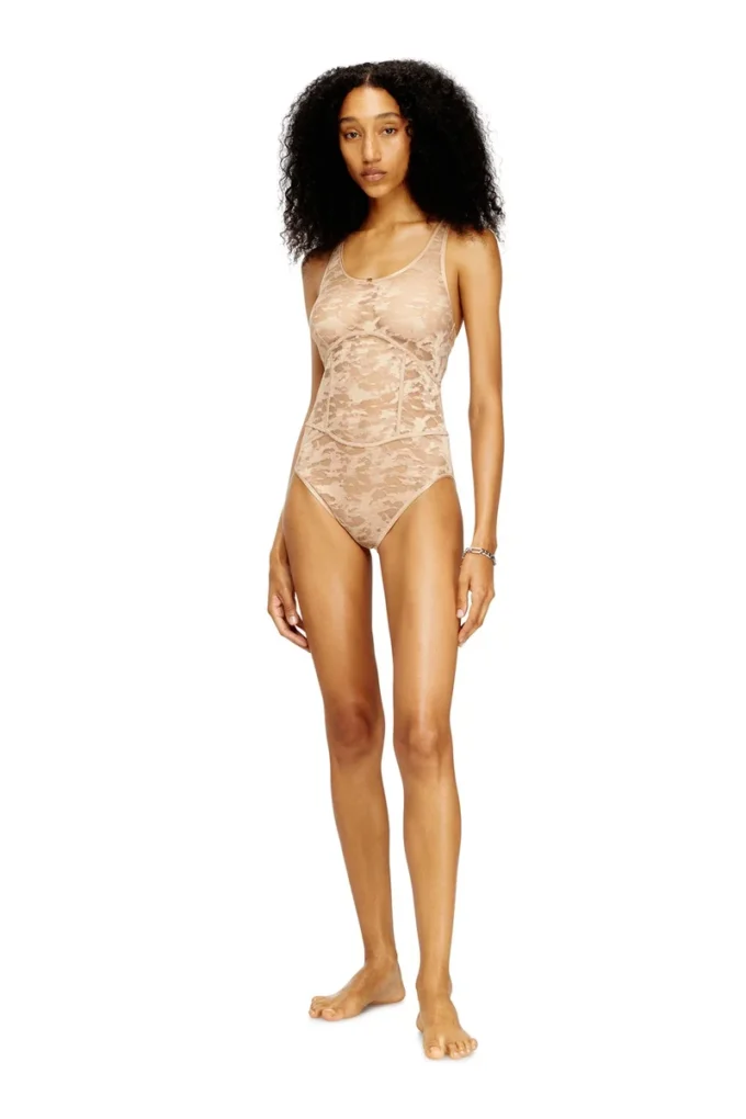 ezzy-utlt Body en nylon avec motif en dentelle