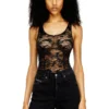 ezzy-utlt Body en nylon avec motif en dentelle