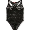 ezzy-utlt Body en nylon avec motif en dentelle