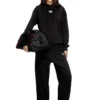 f-buxt-hood-od Sweat à capuche avec logo Oval D effet métallisé