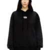 f-buxt-hood-od Sweat à capuche avec logo Oval D effet métallisé
