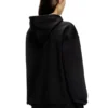 f-buxt-hood-od Sweat à capuche avec logo Oval D effet métallisé