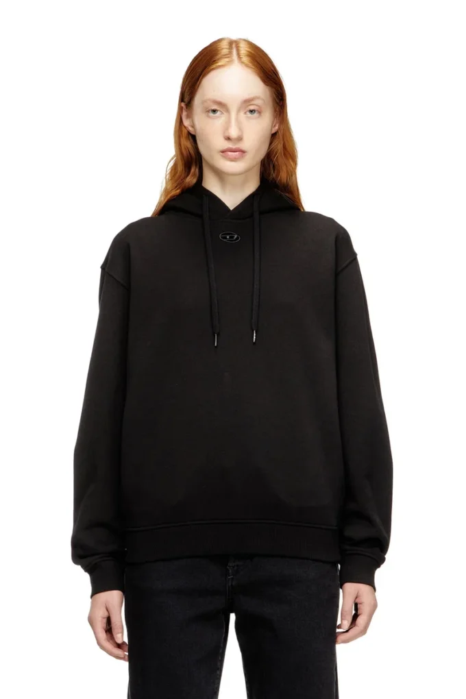 f-normy-hood-od Sweat à capuche en coton avec logo Oval D